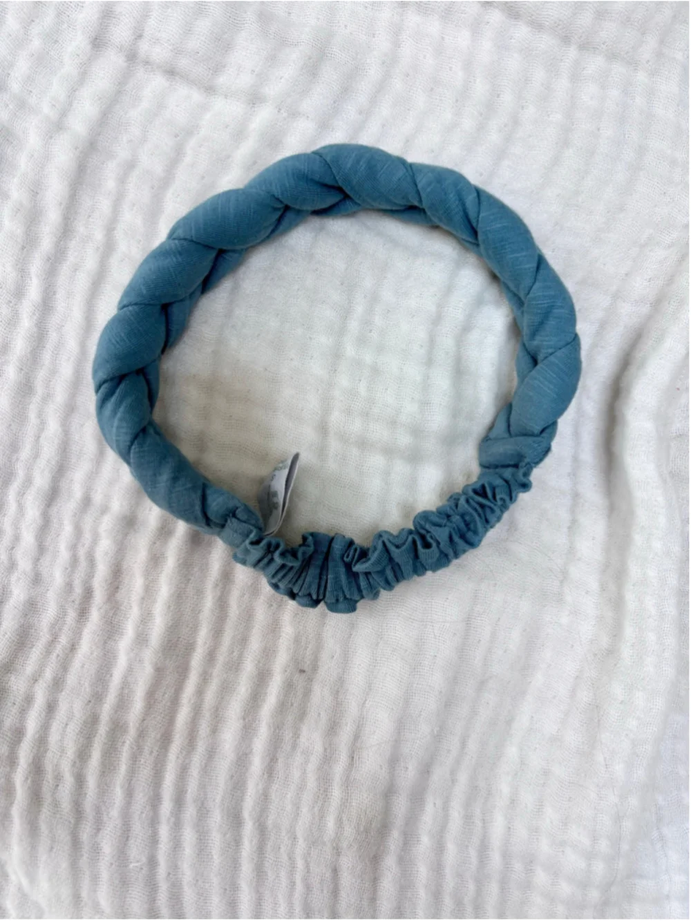 Girl’s Kate Quinn Braided Headband One Size Blue Organic Cotton Spandex